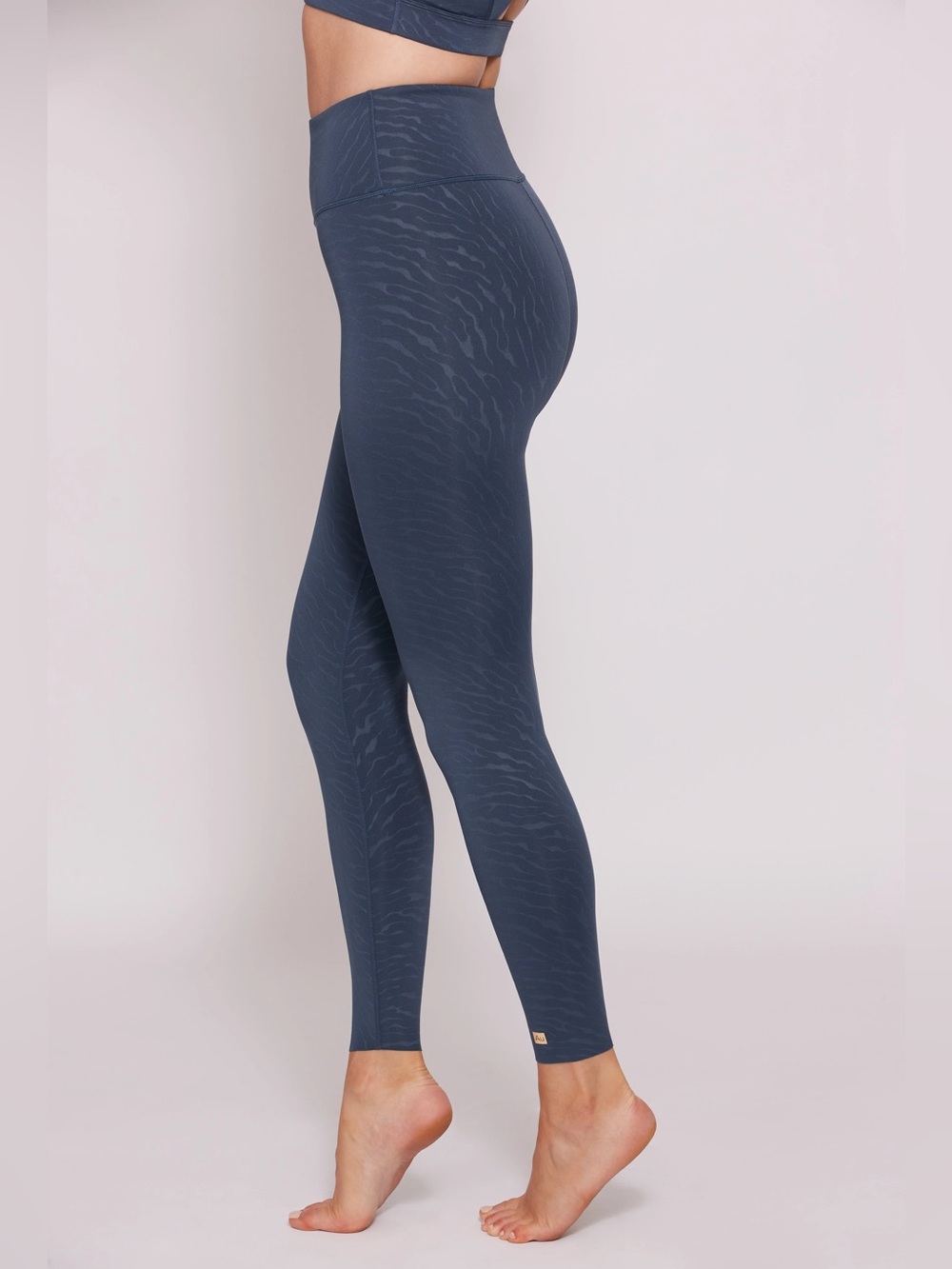 Aurum Activewear Size S Seamless Compression Leggings - Midnight Blue